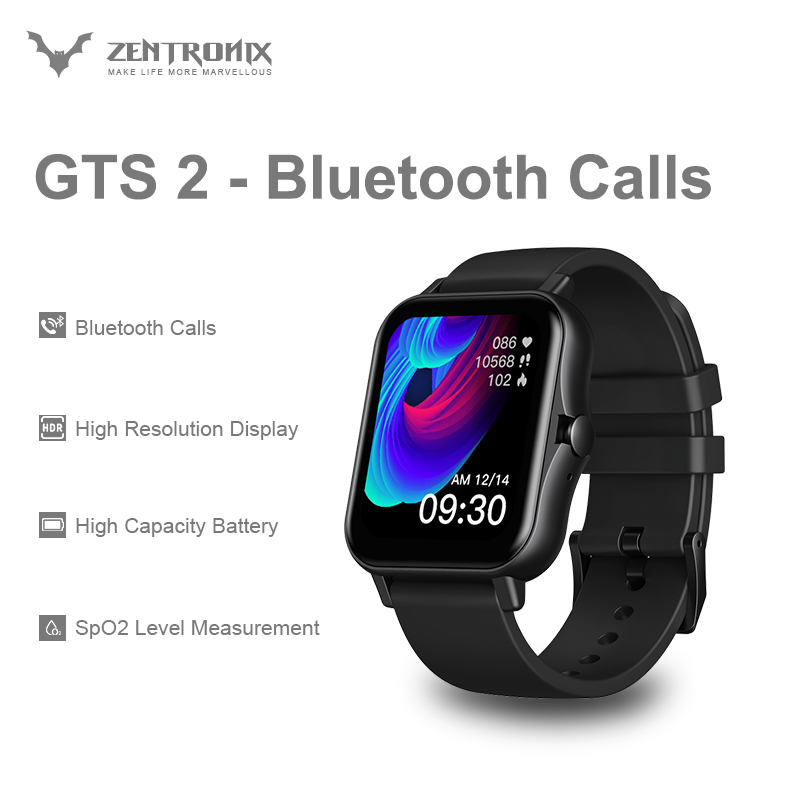 New 2021 Zeblaze GTS 2 Smart Watch Music Player Receive/Make Call Heart Rate Long Battery Life Smartwatch For Android IOS Phone