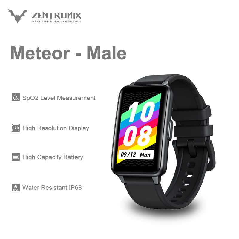 New 2021 Zeblaze Meteor Fitness and Wellness Tracker Large Color Screen with SpO2 Heart Rate and more 14 Days Battery IP68 Waterproof