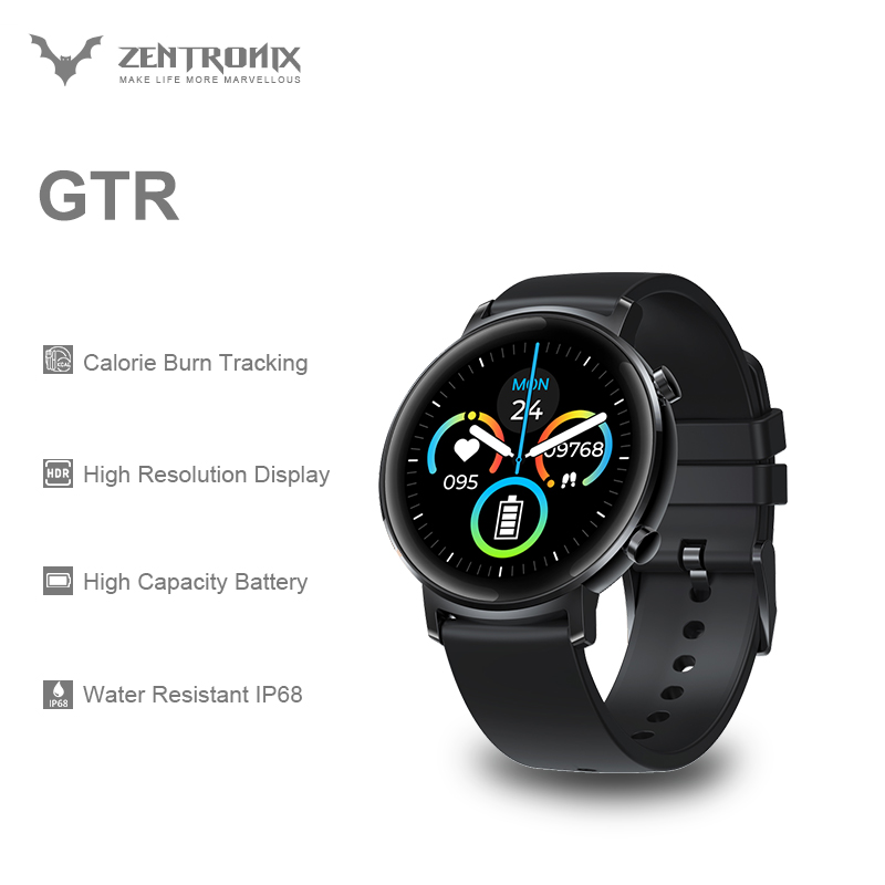 New Zeblaze GTR Health & Fitness smartwatch Metal Body 3 ATM 30 days Battery Life smart watch 2020 watch for women